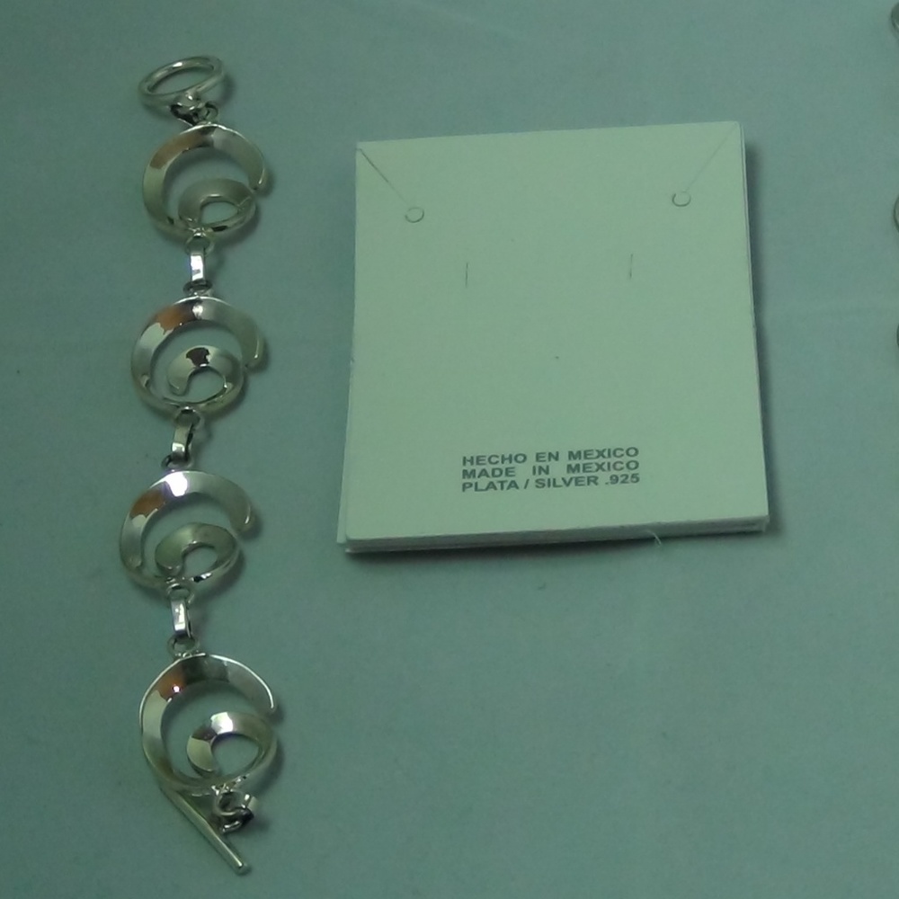**SOLD*Taxco 925 SS 29g Swirl Bracelet NWT RETAIL